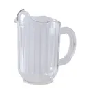image of Yanco PC-060C Plastic Pitcher, 60 oz Clear, Three Spouts, Built‑In Handle, Plastic Construction