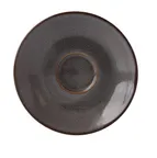 image of Yanco PK-002 Grey Porcelain Saucer, 5-3/4" Dia x 3/4" H, Dishwasher/Oven/Microwave Safe - Dozen