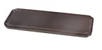 image of Yanco PK-514 Sushi Plate 14" x 4" x 3/4" Rect Porcelain Grey Rolled Edge Microwave Safe - Dozen