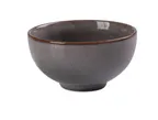 image of Yanco PK-704 Grey Porcelain Rice Bowl, 4-1/2" Dia x 2-3/8" H, 10 oz, Round, Microwave Safe - Dozen