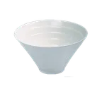image of Yanco PL-408 Conical Salad Bowl, 8-1/2" Diameter, 48 oz White Porcelain, Microwave Safe - Dozen