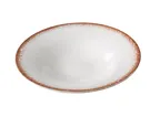 image of Yanco PR-412 - Salad Plate, 30 oz, 11 3/4" Dia x 2 3/8" H, White Brown China, Safe - Dozen