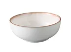 image of Yanco PR-506 - Cereal Bowl, 22 oz, 6 1/4" Dia x 2 1/2" H, White & Brown China, Dishwasher - Dozen