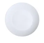 image of Yanco PS-10-C 10" Round Coupe Rim Porcelain Plate, White, Dishwasher Oven Microwave Safe - Dozen