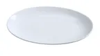 image of Yanco PS-12-CP Oval Porcelain Platter, 12" x 8-1/4", White Coupe Rim, Dishwasher Safe - Dozen