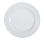 image of Yanco PS-16 Piscataway Round 10-1/2" White Porcelain Plate, Dishwasher Oven Microwave Safe - Dozen