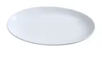 image of Yanco PS-8-CP - Oval Platter, 8" x 5-1/2", White Coupe Rim, Dishwasher & Microwave Safe - Dozen