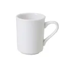 image of Yanco PS-8-S China Mug - 8 oz White Porcelain, 3-7/8" Dia x 3-3/8" Hgt, Dishwasher Safe - Dozen