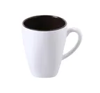 image of Yanco PT-9110 - 10 oz Pine Tree Mug, 3-1/4" Dia x 4" H, Brown/Beige Outside Melamine - Dozen