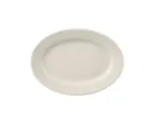 image of Yanco RE-13 Recovery Platter, Oval 11-1/2" L x 8" W, Wide Rim Edge, American White Ceramic - Dozen