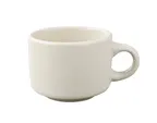 image of Yanco RE-23 Ceramic 7 Oz Cup, 3-1/4" x 2-1/4" H, White, Dishwasher & Microwave Safe - Dozen