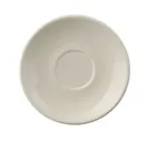 image of Yanco RE-36 Recovery Saucer, 4.5" Round Ceramic White, Rolled Edge, Dishwasher/Oven Safe - Dozen