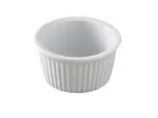 image of Yanco RK-234 China Ramekin, 3" Dia x 1-1/4" H, 3.5 oz, White Porcelain, Microwave Safe - Dozen