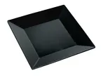 image of Yanco RM-110BK - Square Melamine Plate, 10" x 10", Black, Dishwasher Safe, Plastic - Dozen