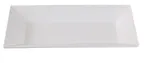 image of Yanco RM-210 Rome Rectangular Plate, 10" x 6" White Melamine, Dishwasher Safe - Dozen
