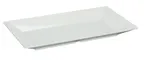 image of Yanco RM-218 Rome Rectangular Plate, 18" L x 10-1/2" W, White Melamine, Dishwasher Safe - Dozen