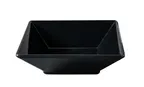 image of Yanco RM-306BK - 14oz Square Melamine Bowl, Black, 6" x 6" x 1-3/4", 0.5qt - Dozen
