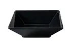 image of Yanco RM-307BK - 22 Oz Square Bowl, 7" x 7" x 2" Deep, Black Melamine, Dishwasher Safe - Dozen