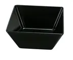 image of Yanco RM-404BK - 10 Oz Melamine Bowl Square Black 3-3/4" L x 3-3/4" W x 2-1/2" H - Dozen