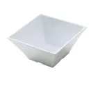 image of Yanco RM-4106 Square Melamine Bowl, 26 oz, 6" L x 6" W x 3" H, White, Dishwasher Safe - Dozen