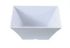 image of Yanco RM-4112 - 8 Qt (256 Oz) Square White Melamine Bowl, 12" L x 12" W x 5" H, Dishwasher Safe