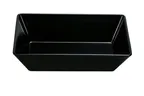 image of Yanco RM-610BK Rectangular Deep Plate, 9-3/4" L x 5-7/8" W x 2-1/2" H, Black Melamine - Dozen