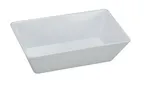 image of Yanco RM-614 Rome Rectangular Deep Plate, 13-3/4" L x 10" W x 2-1/2" H, White Melamine - Dozen
