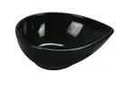 image of Yanco RM-704BK - 4" Oval Melamine Plastic Bowl, 4 Oz, Black, Dishwasher Safe - Dozen