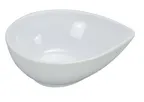image of Yanco RM-706 10‑Oz Oval Melamine Bowl, 5‑3/4" L x 4‑1/2" W x 2" H, White Tear‑Drop - Dozen