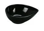 image of Yanco RM-708BK - 26 Oz Black Oval Melamine Bowl, 8" x 6" x 2-3/4", Dishwasher Safe - Dozen