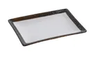 image of Yanco RO-210 Plate, 10" L x 7" W x 1-1/8" H, Porcelain, Dishwasher/Oven/Microwave Safe - Dozen