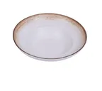 image of Yanco RO-2711 Pasta Bowl, 11" Diameter 32 oz Porcelain, White/Brown Glazed Dishwasher‑Safe - Dozen
