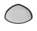 image of Yanco RO-309 Triangular China Plate, 10-1/2" x 1-1/2", Porcelain, Oven Microwave Safe - Dozen