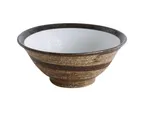 image of Yanco RO-4108 - 42 Oz Round Porcelain Noodle Bowl, 8-1/2" Dia x 3-3/4" H, Dishwasher Safe - Dozen