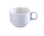 image of Yanco SI-001 Porcelain Cup, 7 Oz, 3-3/8"×2-1/2" H, White, Dishwasher Oven & Microwave Safe - Dozen