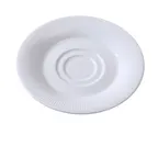 image of Yanco SI-002 Siena Porcelain Saucer, 6" Dia. x 3/4" H, White, Dishwasher Safe - Dozen
