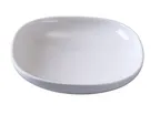 image of Yanco SI-408 Square White Porcelain 24 Oz Bowl, 8" x 8" x 1-3/4" Oven & Microwave Safe - Dozen