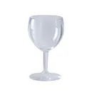 image of Yanco SM-08-W - 8 Ounce Clear SAN Wine Glass, 3" Dia x 5-1/2" H, 1 Cup - Dozen