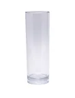 image of Yanco SM-14-C Collins Glass, 14 Oz Clear SAN Plastic, 2-1/2" x 7" Dishwasher Safe - Dozen