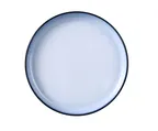 image of Yanco SN-110 - Deep Round Plate, 10 1/4" Dia x 1" H, Two‑Tone White/Black Melamine - Dozen