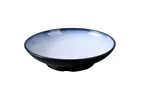 image of Yanco SN-308 - 25 oz Salad Bowl, 8 3/4" × 2", White/Black Melamine, Dishwasher‑Safe - Dozen