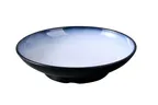 image of Yanco SN-310 - Sentry Pasta Bowl 35 oz (1 qt) 9 7/8"×2 1/4" Melamine White/Black - Dozen
