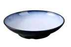 image of Yanco SN-311 Pasta Bowl, 55 oz (1 qt), 11"×2½" White/Black Melamine, Dishwasher‑Safe - Dozen