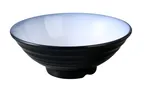 image of Yanco SN-607 - Melamine Bowl, 6 7/8" x 2 1/2" (19.5 oz), White/Black - Dozen