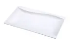 image of Yanco SW-213 Wave Rectangular Plate 13" x 8-1/4" White Porcelain Dishwasher/Microwave Safe - Dozen