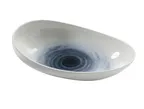 image of Yanco UN-411 Oval China Plate, 11.5" W x 3" D x 7.5" H, 45 oz, Rolled Edge Rim - Dozen