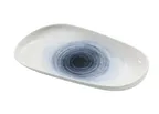 image of Yanco UN-413 Universe Plate - 13.5" x 1.5" x 7.5", 24 oz Oval China, Rolled Edge, Coupe Rim - Dozen