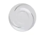 image of Yanco UR-002 Urban Porcelain Saucer 5.5" Round Bone White, Dishwasher/Oven/Microwave Safe - Dozen