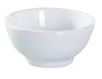 image of Yanco VE-003 - 4 Oz White Round 3-1/2" Diameter Melamine Sauce Dish, Dishwasher Safe - Dozen