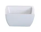 image of Yanco VE-004 Venice Square Plastic Bowl, 6 Oz, 3.5" x 3.5" White Melamine, Dishwasher Safe - Dozen